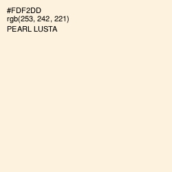 #FDF2DD - Pearl Lusta Color Image